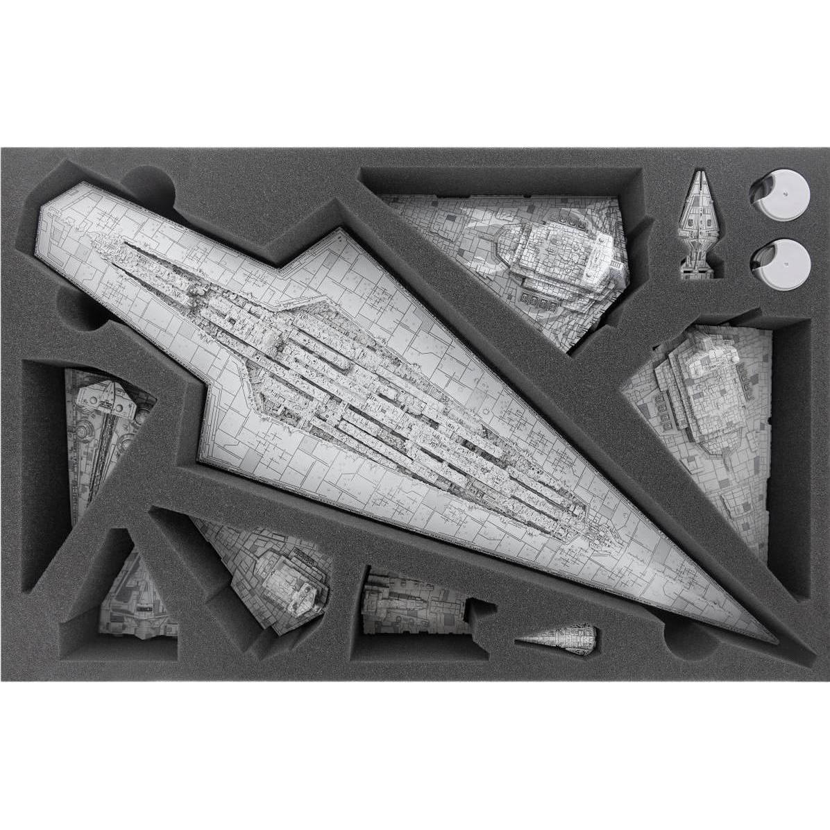 Feldherr DMMEQA070BO - Schaumstoffeinlage für Star Wars Armada: Super Star Destroy (Schaumstoff) (DMMEQA070BO)