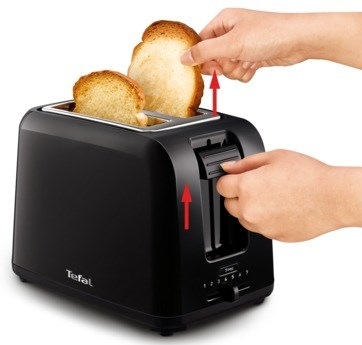 Actual product image Tefal TT1A18 Toaster 2 slice(s), stainless steel