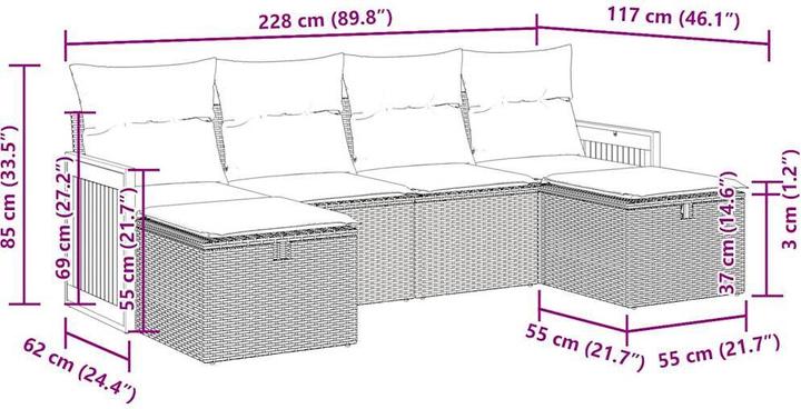 Produktbild vidaXL Harlow