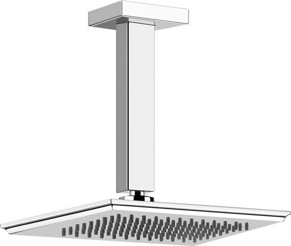 Produktbild Gessi Eleganza, Duschbrausekopf für Deckenbefestigung, Höhe 243 mm, mit Gelenk, mit einem 1/2-Ansc