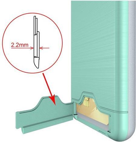 Produktbild MU Classic Hart und Soft Plastik Hülle mit Kickstand (Samsung Galaxy A8 (2018))