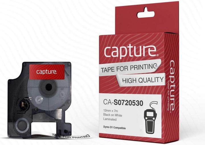 Capture Basic Labels - Black on White (1.20 cm, Schwarz)