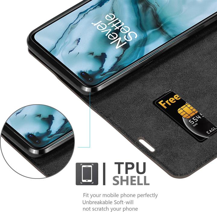 Actual product image Cadorabo Book Invisible Magnet Cover (OnePlus North)
