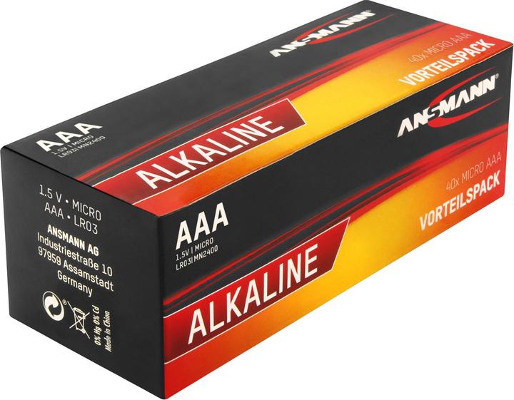 Produktbild Ansmann Batterie AAA Red 40er - - Micro - Batterie - Micro (AAA) (40 Stk., AAA)