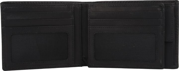 Actual product image Greenburry Pure Black wallet RFID protection leather 13 cm