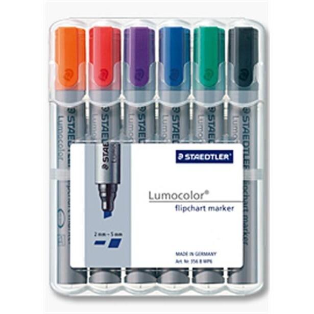 Image du produit Staedtler Marqueur Lumocolor pour tableau à feuilles mobiles (6 x)