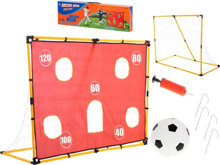 Actual product image Kik Football goal with precision training mat + ball