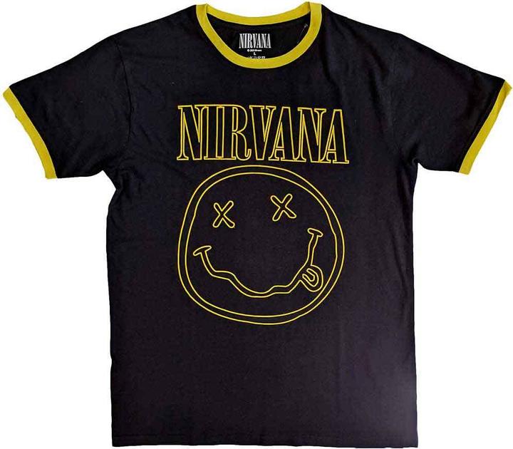 Nirvana Outline Happy Face Ringer