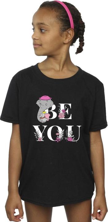 Actual product image Disney Girls Dumbo Be You Cotton T-Shirt (116)