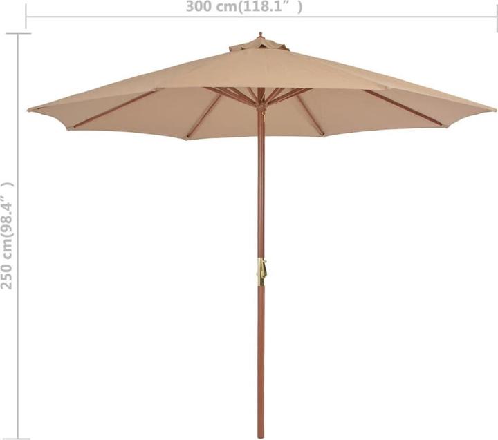 Immagine prodotto vidaXL Sonnenschirm (3 m)