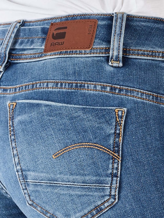 Immagine prodotto G-Star Midge Zip Mid Straight Jeans medio indaco invecchiato (W24/L28)