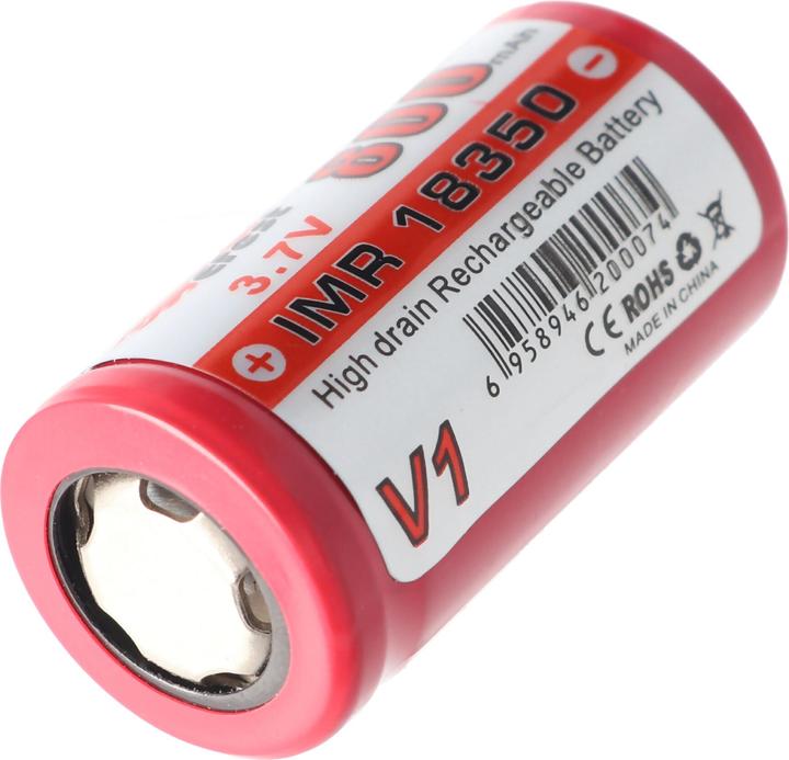 Actual product image Efest IMR 18350 V1 (Pluspol flach) (1 pcs., 18350, 800 mAh)