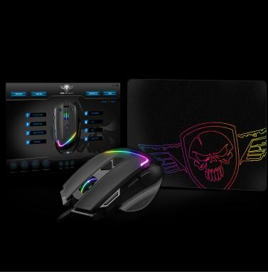 Actual product image Spirit Of Gamer Pro Series PelÄ- Å¾aidimams PRO-M3 RGB + Mouse Pad Juodas (Cable)