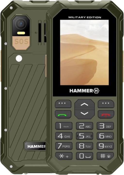 Produktbild Myphone Hammer 6 LTE grün / 2,4" / 2MP / microSD / IP68 / SOS-Funktion (2.40", 2 Mpx, 4G)