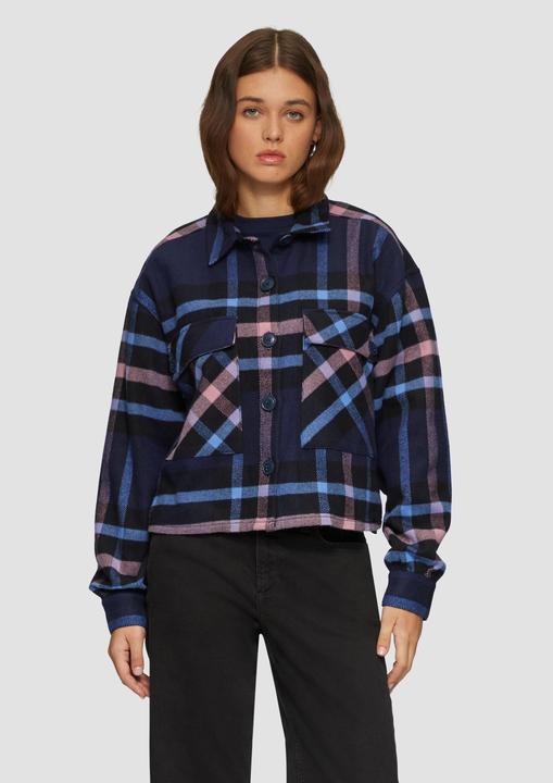 Immagine prodotto s.Oliver Bluse Cropped Overshirt aus Flanell (40)