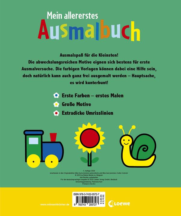 Image du produit Mon tout premier livre de coloriage (tracteur)