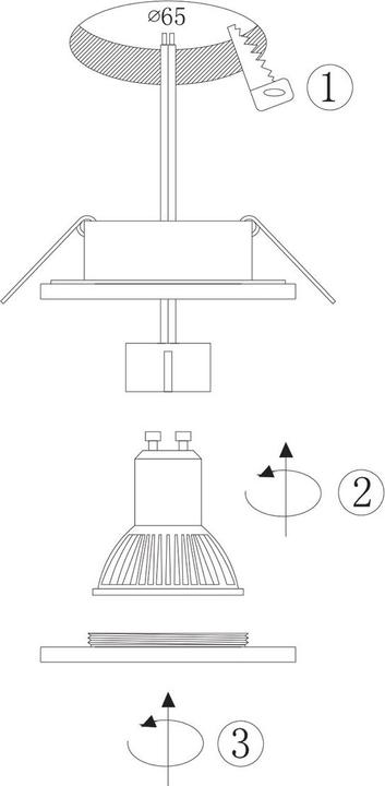 Produktbild Steinhauer Pélite spot (350 lm, GU10)
