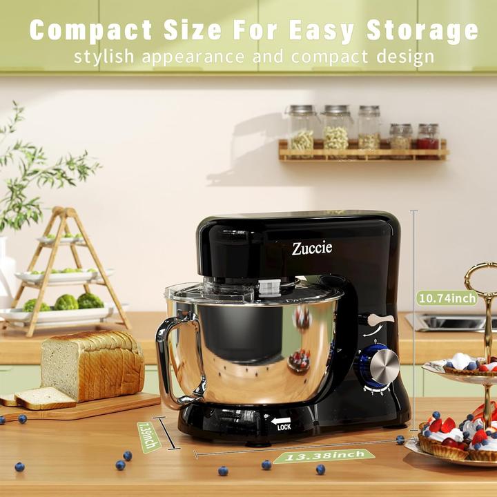 Image du produit Zuccie Küchenmaschine mit Edelstahlschüssel (1000 W, 5 l)