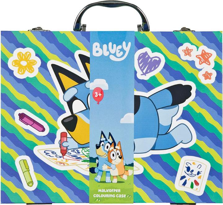 Produktbild Undercover Malkoffer Bluey - 38 Stück.