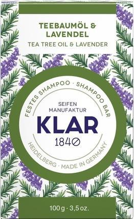 Produktbild Klar Teebaumöl & Lavendel (Festes Shampoo)