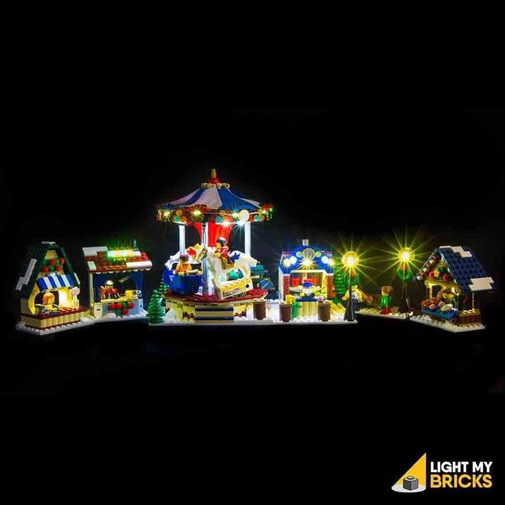 Produktbild Light my bricks LED Licht Set für LEGO Winterlicher Markt