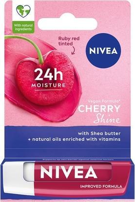 NIVEA 24H Mett-In Moisture Caring Lipstick Cherry Shine 5.5Ml (Cherry Shine)