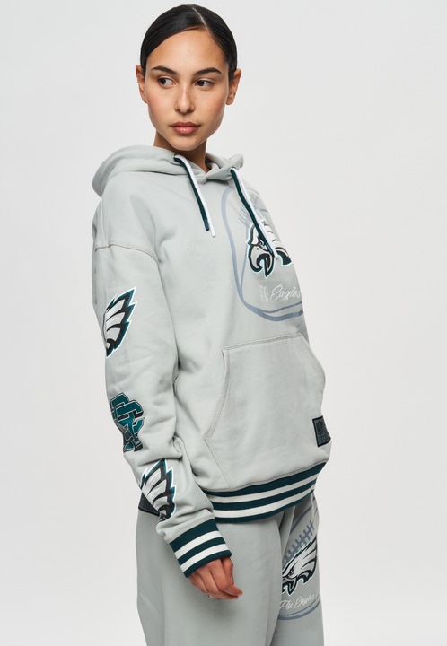 Produktbild Recovered Re:covered Fleece Hoody - PATCHES Philadelphia Eagles - XXL (XXL)
