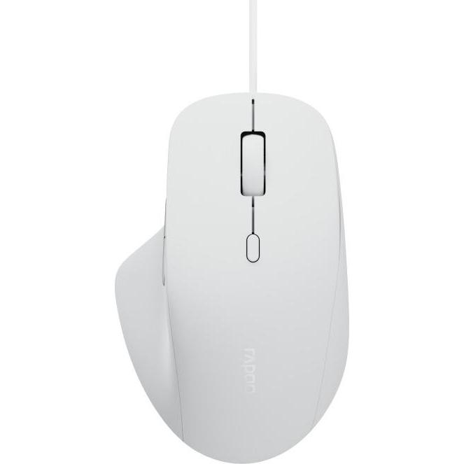 Thumbnail - Rapoo N500 Weiss Kabelgebundene optische lautlose Maus (Kabelgebunden), Maus, Weiss