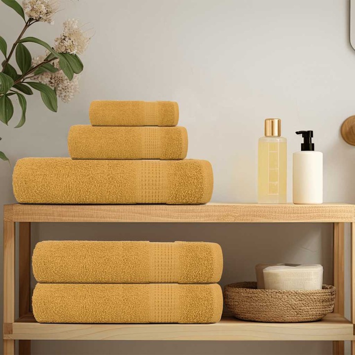 Immagine prodotto VidaXL Panni per sapone 10 pz. Golden 30x30 cm 360 g/m² panno 100% cotone