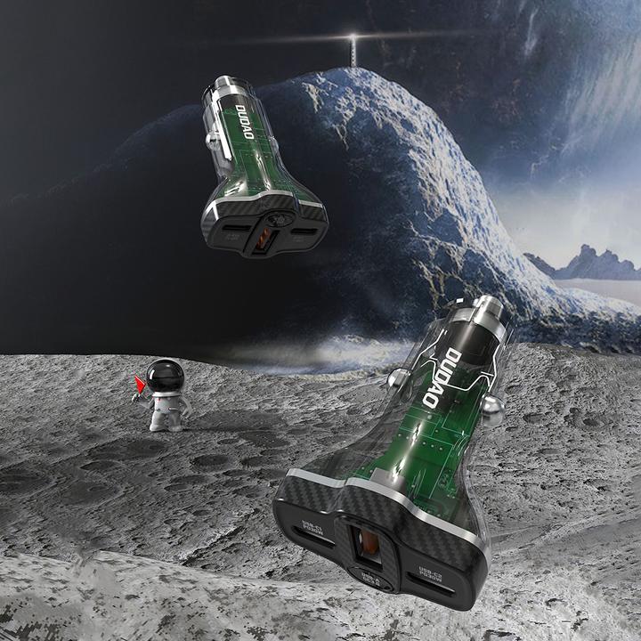 Immagine prodotto Dudao R78 78W Caricatore da auto USB-C PD / 2xUSB-A QC - Nero