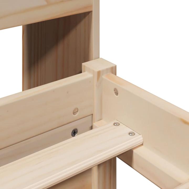 Actual product image vidaXL Solid wood bed (140 x 200 cm)