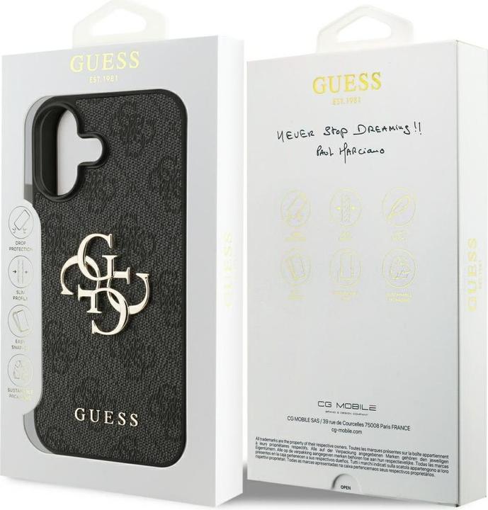 Image du produit Guess PU 4G Metal Logo Case für Apple iPhone 17 - black (Apple iPhone 17)