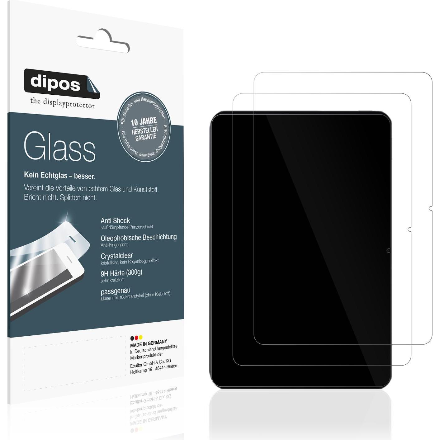 Dipos Anti-Shock Displayschutz 9H (1 Stück, Xiaomi Pad 6s Pro), Tablet Schutzfolie
