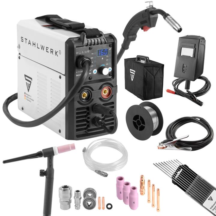 Produktbild Stahlwerk Schweissgerät MIG MAG 160 M Lift TIG Starter Set mit 160 Ampere