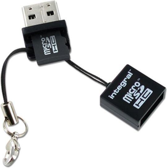 Actual product image Integral Memory microSD Card Reader (USB 2.0)