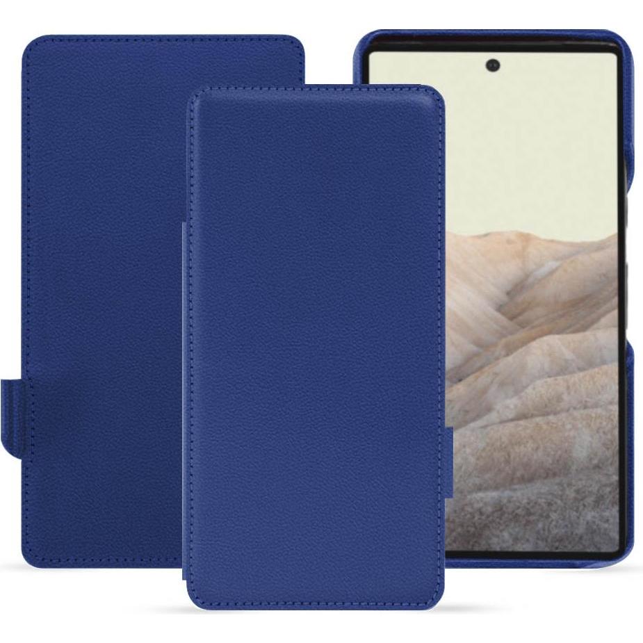 Noreve Lederschutzhülle horizontal (Google Pixel 7 Pro), Smartphone Hülle, Blau