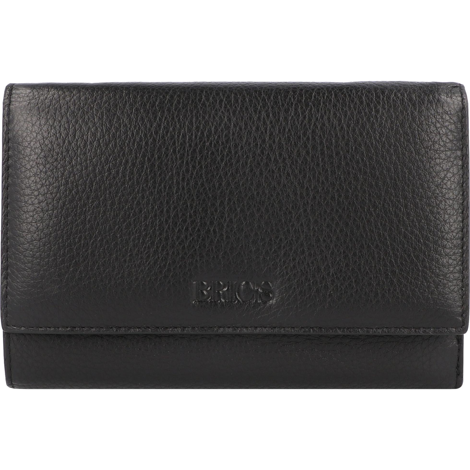 Brics, Damen, Portemonnaie, Marmolada Geldbörse RFID Leder 15 cm, Schwarz