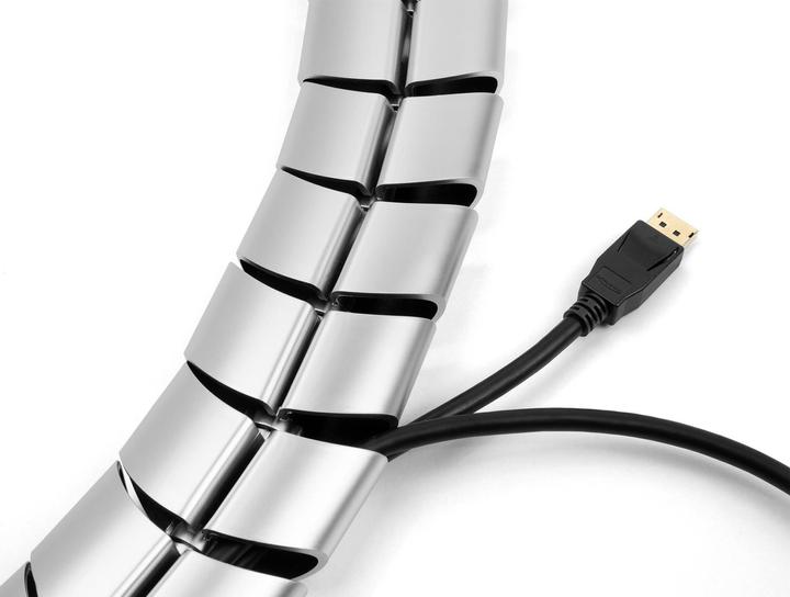 Actual product image Delock Cable duct height adjustable 0.74 m x 75 mm Silver (Duct, 74 cm)