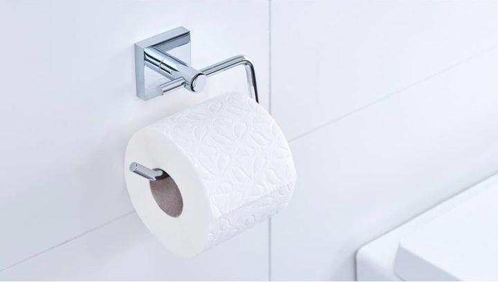 Actual product image tesa EKKRO toilet roll holder incl. adhesive solution without drilling