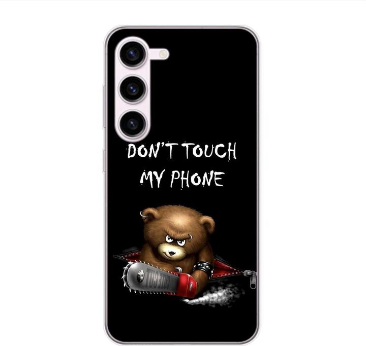 Dont Touch My Phone Bär Schwarz