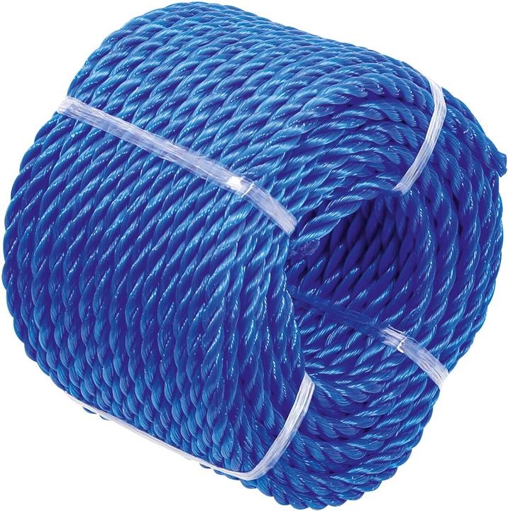 Image du produit BGS Corde en matière plastique / utilisation universelle 4 mm x 20 m bleu