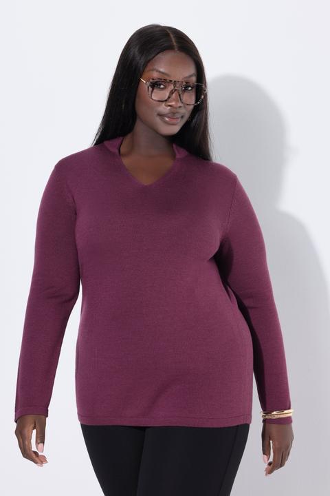 Produktbild Ulla Popken Pullover, Seidenmix, Kelchkragen, Langarm (46, 48)