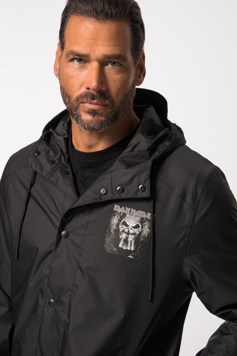Produktbild JP1880 Regenjacke, Iron Maiden, wasserabweisend, Kapuze, Zipper, leichtes Futter (6XL)