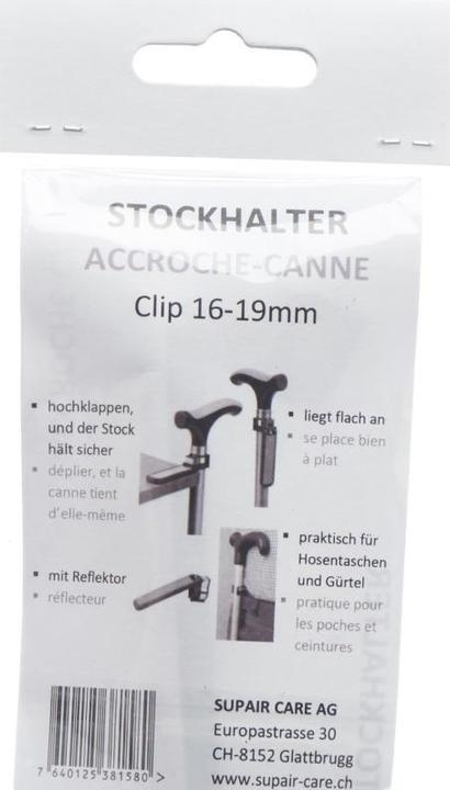 Produktbild Supair Gehstockhalter mit Reflektor 16-19mm