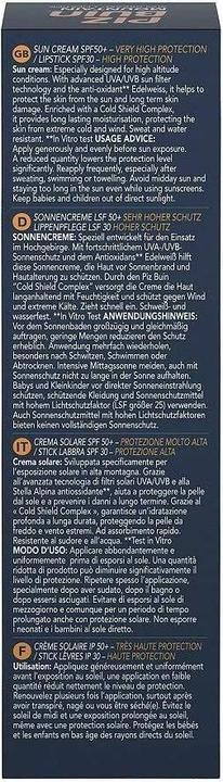 Valori nutrizionali e ingredienti Piz Buin montagna (Stick solare, Crema solare, SPF 50+, 20 ml, 40 g)