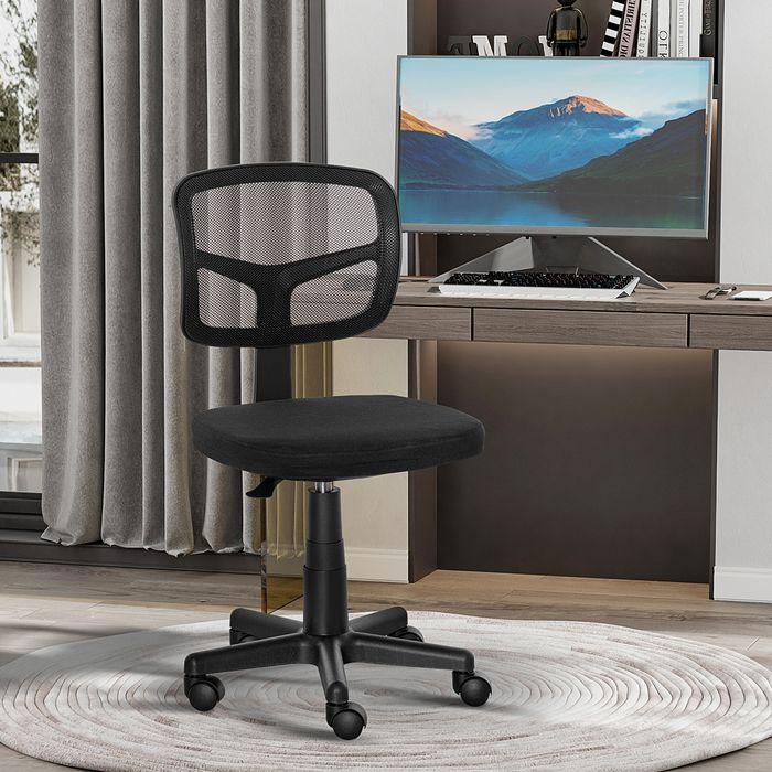Immagine prodotto Swisshandel24 Bürostuhl Ergonomischer, schwarz (40 - 52 cm)