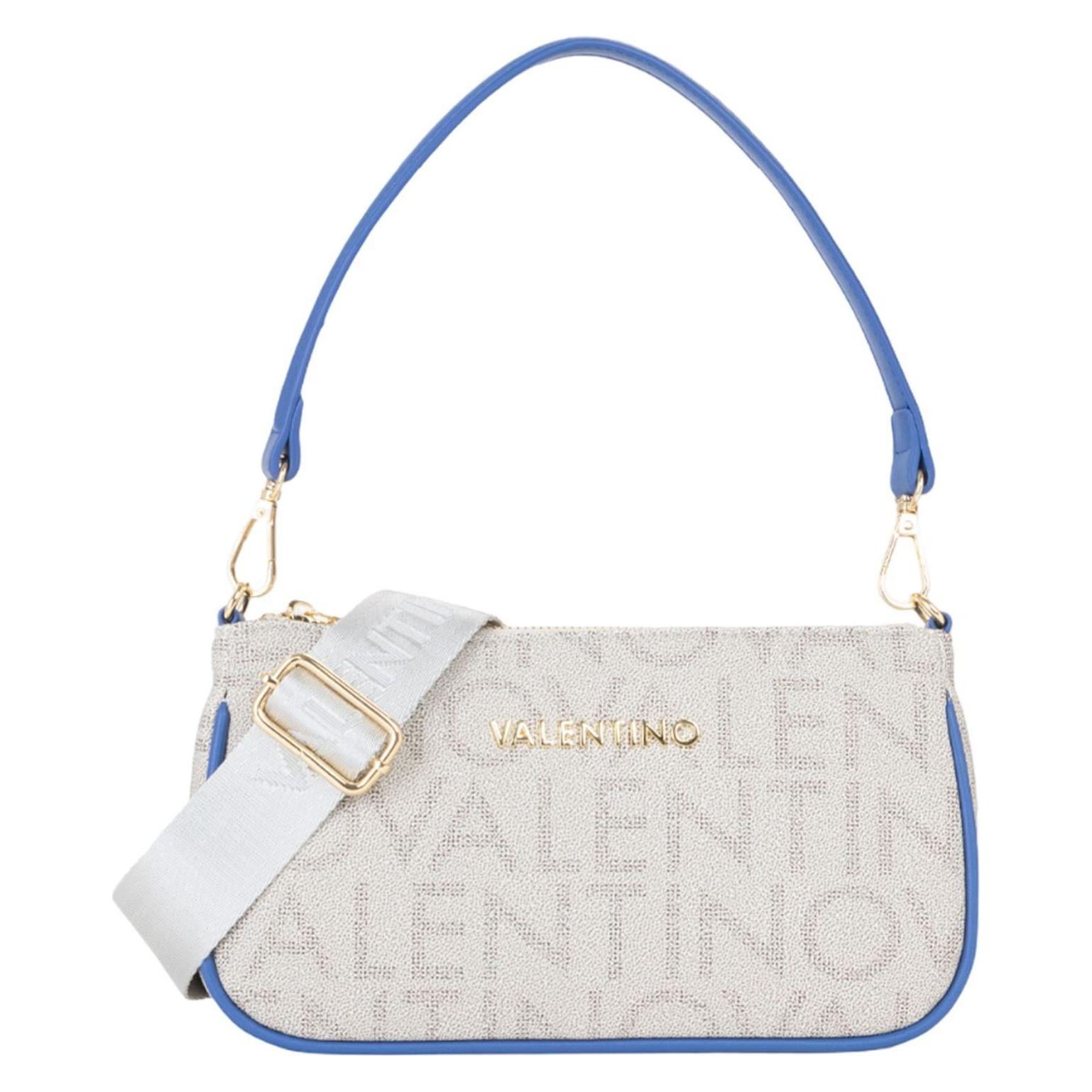 Valentino, Damen, Handtasche, Regina Re Shoulder Bag, Blau, Grau
