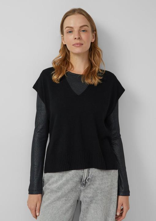 Immagine prodotto s.Oliver Strickpullunder Strickpullunder im Relaxed Fit mit Seitenschlitz (40)