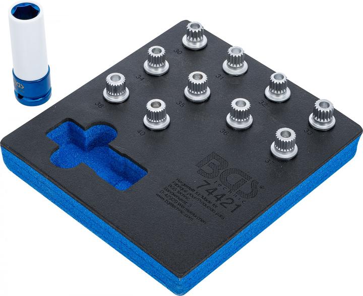 Image du produit BGS Insert de servante d'atelier 1/6 : Jeu d’outils pour écrous antivol pour BMW | 11 pièces