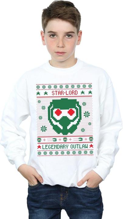 Actual product image Boys Guardians Of The Galaxy Vol. 2 Star Lord Fair Isle Sweatshirt (140, 146)